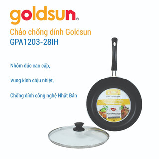Chảo chống dính Goldsun GPA1203-Dùng cho mọi loại bếp