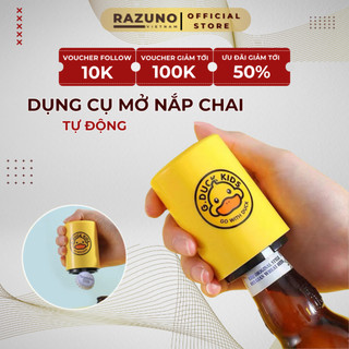Dụng cụ mở nắp chai bia tự động razuno, dụng cụ khui nắp chai bia, đồ uống có răng cưa tiện lợi