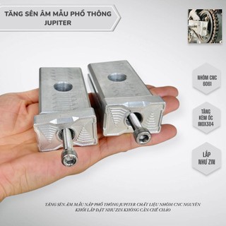 Tăng sên âm JUPITER nhôm cnc không gỉ có rãnh thoát nước thay thế cho pas tăng sên zin