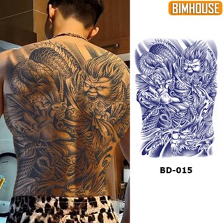 Hình xăm 15 ngày full lưng BIMHOUSE, xăm tạm thời 15 ngày chống nước hình tôn ngộ không BD-015