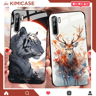 Ốp Oppo A91 , Reno 3 , Reno 3 Pro lưng kính cường lực sang trọng mạnh mẽ (Video quay thật)