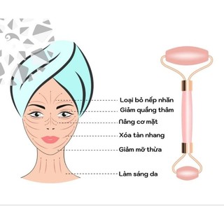 Cây lăn và đá massage thạch anh