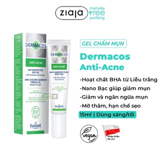 Gel Chấm Mụn Trứng Cá Farmona Dermacos Anti-Acne Anti-imperfection Spot Gel 15ml