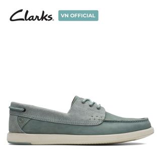 Giày Lười Da Nubuck Nam Clarks - Bratton Boat