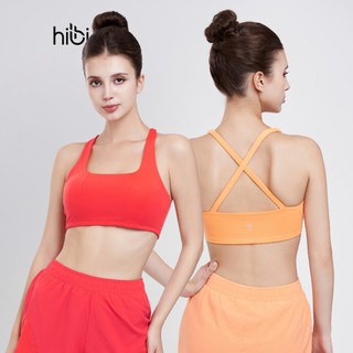 Áo Bra Tập Yoga Gym Hibi Sports BA516 Kiểu 2 Dây Đan Chéo, Kèm Mút Ngực