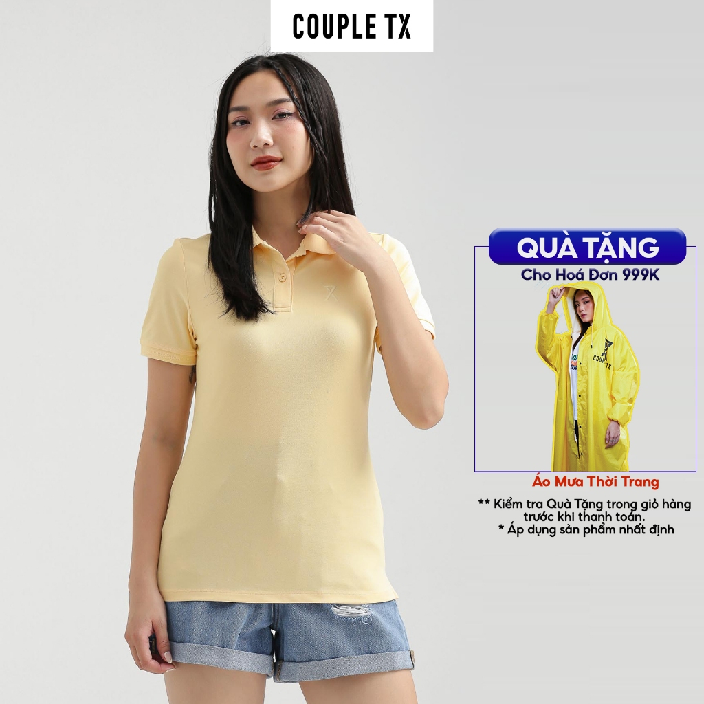 Áo Polo Nữ Basic Couple TX Thêu Logo