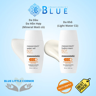 [MẪU MỚI] Kem chống nắng Meso Mesoprotech Water Veil / Hydra Cream SPF 50+ (Mineral Matt / Light Water)
