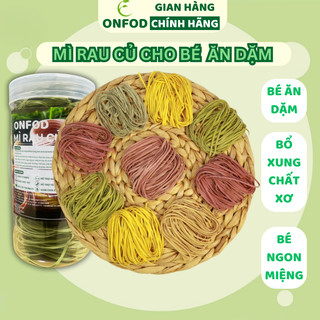 Mì rau củ hữu cơ cho bé ăn dặm onfod ăn dặm kiểu nhật cho bé từ 6 tháng tuổi