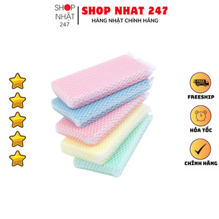 [Hỏa Tốc HN] Lẻ 1 miếng xốp rửa bát có bọc lưới Color Soft Nhật Bản