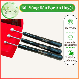 Chày sừng bạc 1 đầu bạc ta - đánh hàn, day ấn huyệt - dụng cụ diện chẩn