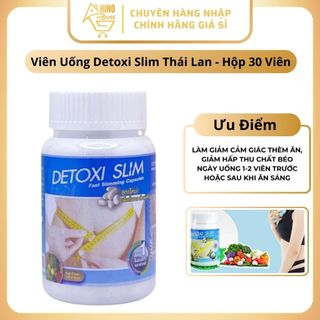 Viên Uống Giảm Cân Detoxi Slim Rau Củ Quả 30 Viên -  Thái Lan - Hiệu Quả Giá Tốt - Hinohouse
