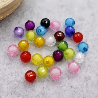 hạt ngọc trai acrylic trang trí nhiều màu handmade 8mm 10mm hat lựu
