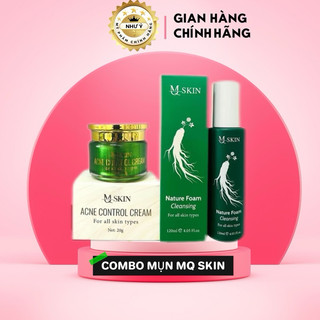 Combo 2 món: cao mụn sâm vàng và sữa rửa mặt mq skin