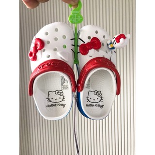  Giày cross trẻ em  sục cross Hello Kitty cho bé gái charm mèo 3D xinh yêu Windy baby 
