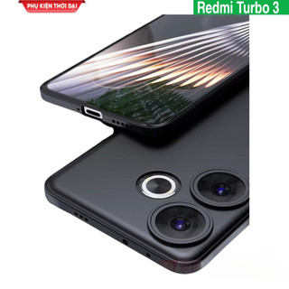 Ốp lưng Redmi Turbo 3 dẻo màu siêu mỏng ôm máy bảo vệ camera