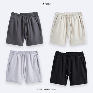  Quần Short Nam Trơn ATINO Vải Thun Lạnh Mát Mẻ Dáng Trẻ Trung Form Regular L.4.1645 