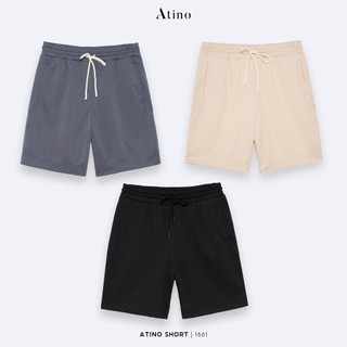 Quần Short Nam Trơn ATINO Chất Liệu Polyester Dáng Trẻ Trung Form Regular L.3.1661 