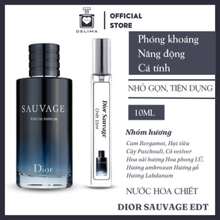 Nước hoa chiết dior sauvage EDP Nước hoa nam 10ml hương dương xỉ phương Đông dầu thơm nam cao cấp lưu hương cực lâu
