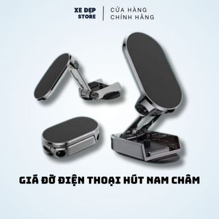 Giá đỡ điện thoại ô tô hít nam châm, Kẹp điện thoại gắn nam châm trên ô tô