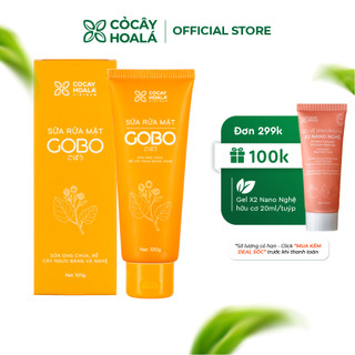 Sữa rửa mặt làm sạch sâu Cỏ Cây Hoa Lá Gobo - dung tích 100gr