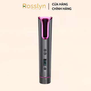 Máy uốn tóc xoay không dây LCD dụng cụ uốn tóc sạc USB Rosslynaccessory TB103