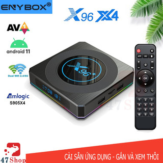 Android tv box x96 x4 amlogic s905x4, android 11, ram 4gb, bộ nhớ trong 32gb