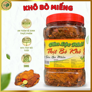 Khô bò miếng mềm tân lộc phát hũ 500g