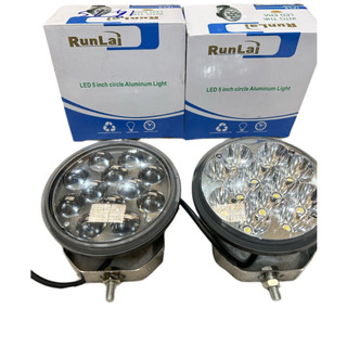 Đèn led trợ sáng, led tăng sáng, đèn led Runlai 12 mắt tròn trắng.