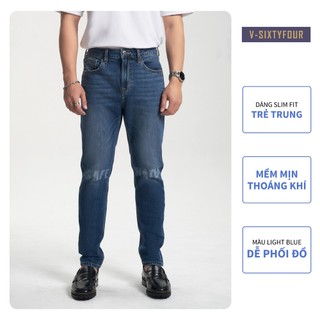 Quần jeans nam dáng slim fit safe water. slim fit safe water men's jeans v-sixtyfour v64 - 222md3082f2930