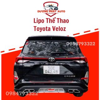 Lippo, lip chia pô, cản sau mẫu pô thể thao 4 pô kép dành cho xe toyota VELOZ