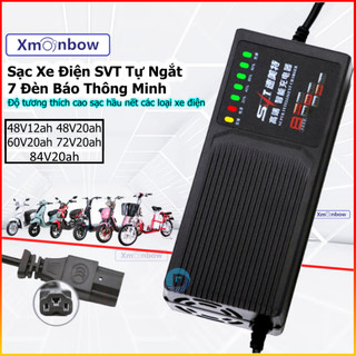 Sạc xe đạp điện xe máy điện svt 48v 12ah 20ah 60v 72v 84v tự ngắt chống phồng bình
