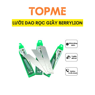 Dao rọc giấy-lưỡi dao rọc giấy berry lion dày 0.5mm, vỉ 10 lưỡi dao