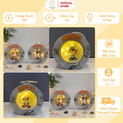 Đèn Ngủ Energy Green Lighting Naruto Sasuke - Decor Trang Trí Góc Làm Việc - Bảo Hành 2 Năm