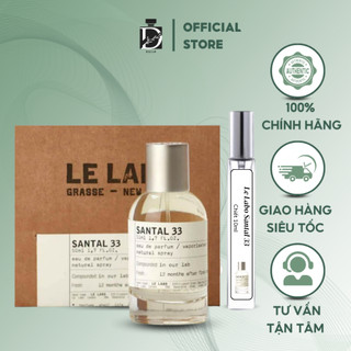 Nước hoa unisex Le Labo Santal 33 mẫu thử dạng chiết 10ml thanh lịch, lôi cuốn - verce