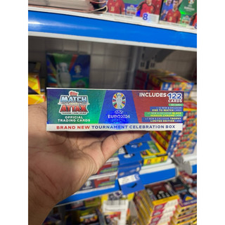 [ Full Tournament Celebration  Box ] Hộp Thẻ Cầu Thủ Match Attax UEFA Euro Tournament Celebration Box 2024 ( 122 Thẻ )