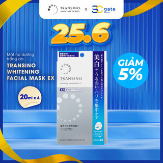 Mặt nạ dưỡng trắng da transino - whitening mask ex hộp 4 miếng