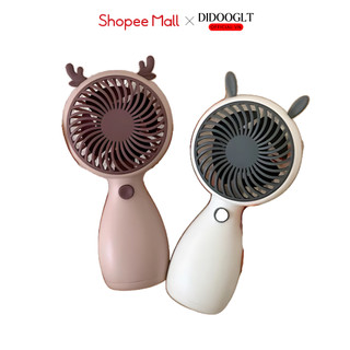 Quạt Điện Cầm Tay Mini, Quạt Tai Thú Tích Điện, Quạt Để Bàn Nhỏ Gọn Tiện Lợi ( Mẫu Mới )