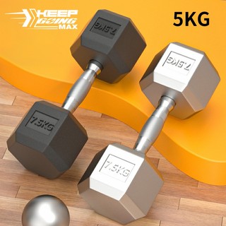Tạ tập tay 2.5-5KG bánh tạTạ đơn lõi gang đặc bọc cao su cao cấp thể dục tại nhà -Giao hàng nhanh