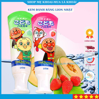 Kem đánh răng bé nuốt được Lion 40gr-Hàng nôi địa Nhật Bản
