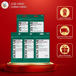 Combo 5 Miếng Dán Giảm Mụn Some By Mi Clear Spot Patch (18 pcs) x 5
