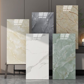 Combo 10 tấm giả đá pvc - Miếng dán tường giả đá thạch anh phủ pvc bóng cao cấp - KT 30x60cm