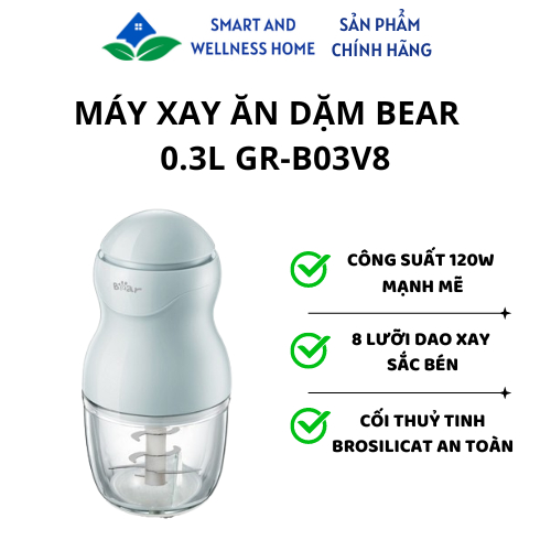 Máy Xay Ăn Dặm Bear 0.3L GR-B03V8 - Bảo hành 18 tháng