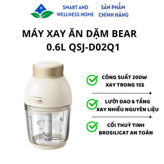 Máy Xay Ăn Dặm Bear 0.6L QSJ-D02Q1 - Bảo hành 18 tháng