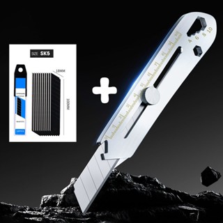 Dụng cụ rọc giấy đa năng mẫu 8 - chất liệu thép không rỉ - Sử dụng lưỡi thép 18mm bền đẹp