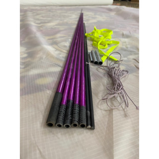 combo đủ bộ nan tự làm diều 1m7-2m-2m2(1 nan cái,4 nan cánh,2nan đuôi,3 pass,1 tio cắm sáo,tặng dây buộc và chặn pass