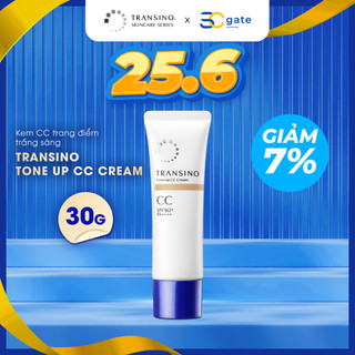 Kem cc trang điểm trắng sáng da transino - transino tone up cc cream 30g