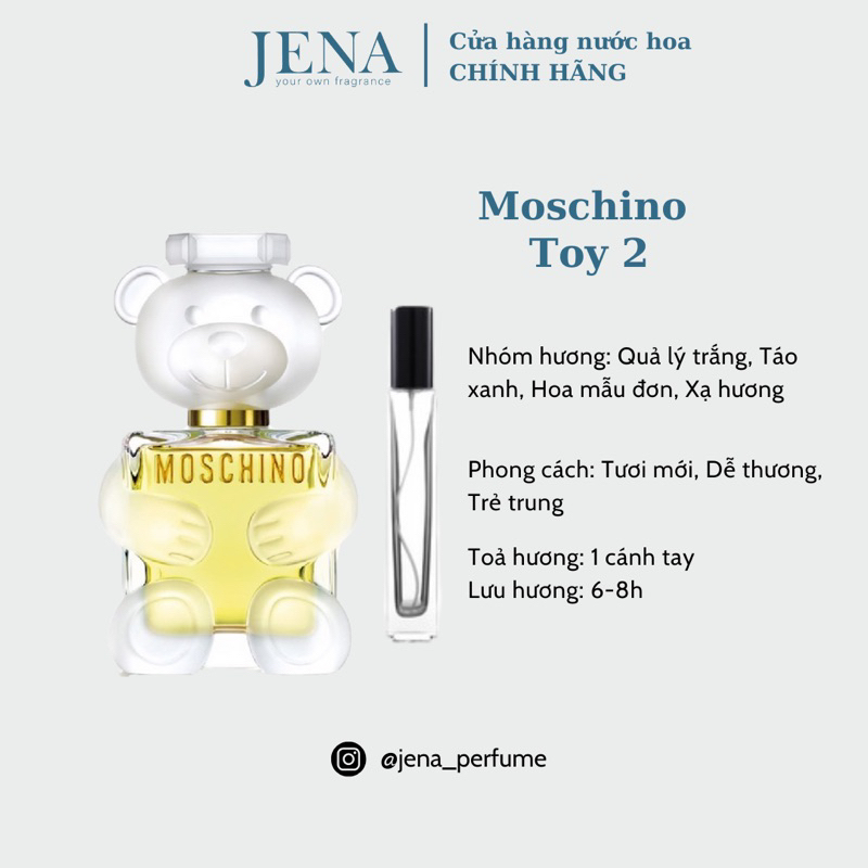 Nước Hoa Nữ Moschino Toy 2 Chai 10ml