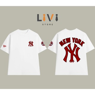 Áo thun MLB basic phối hình in MB10 nam nữ phong cách vải cực xịn – LiVi Store