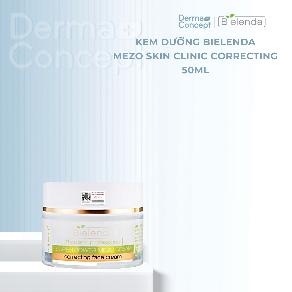 Kem dưỡng Bielenda Mezo Skin Clinic Correcting dưỡng sáng da, mờ thâm 50ml