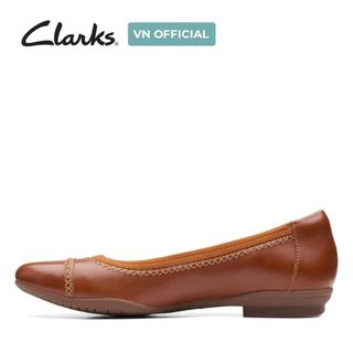 Giày Búp Bê Da Nữ Clarks - Sara Bay